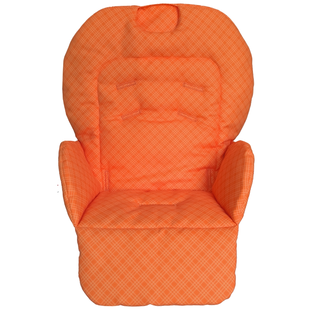 Chicco%20Polly%202%20Start%20Mama%20Sandalyesi%20Minderi%20-%20%20Tek%20Minderli%20-%20%20Turuncu%20Ekose