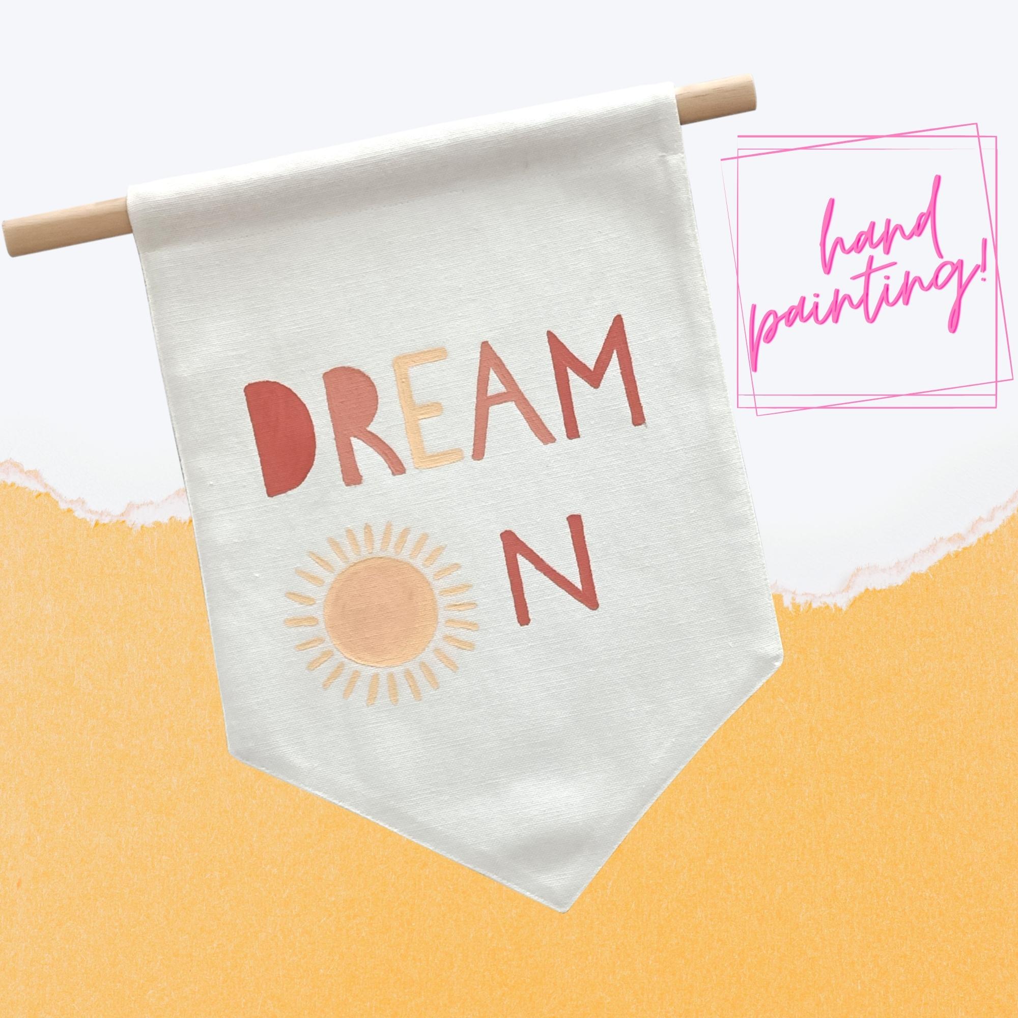 Çocuk Odası Dekorasyonu İçin Flama Banner _ Dream On