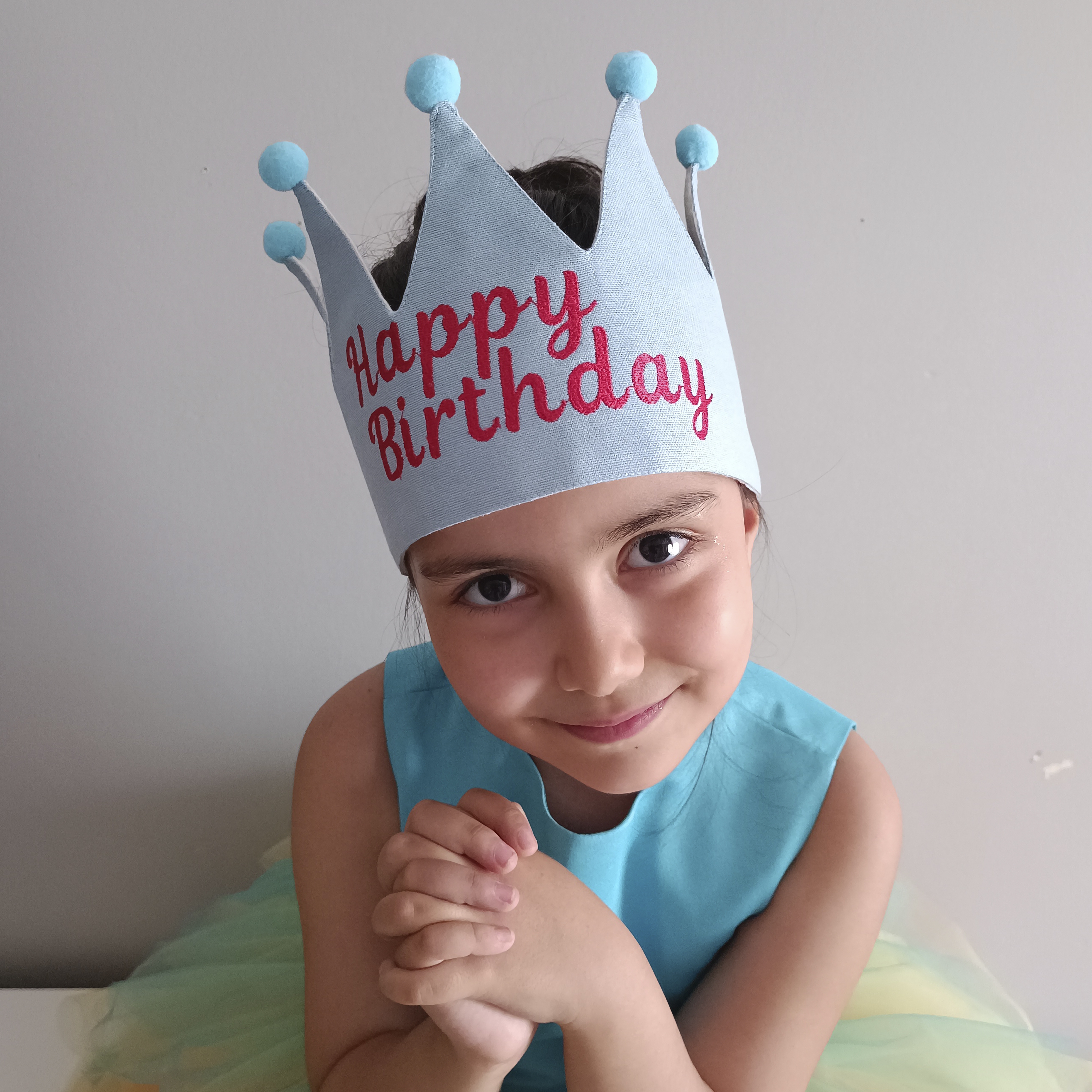 Simone Jr. Prens ve Prenses Tacı - Happy Birthday 5
