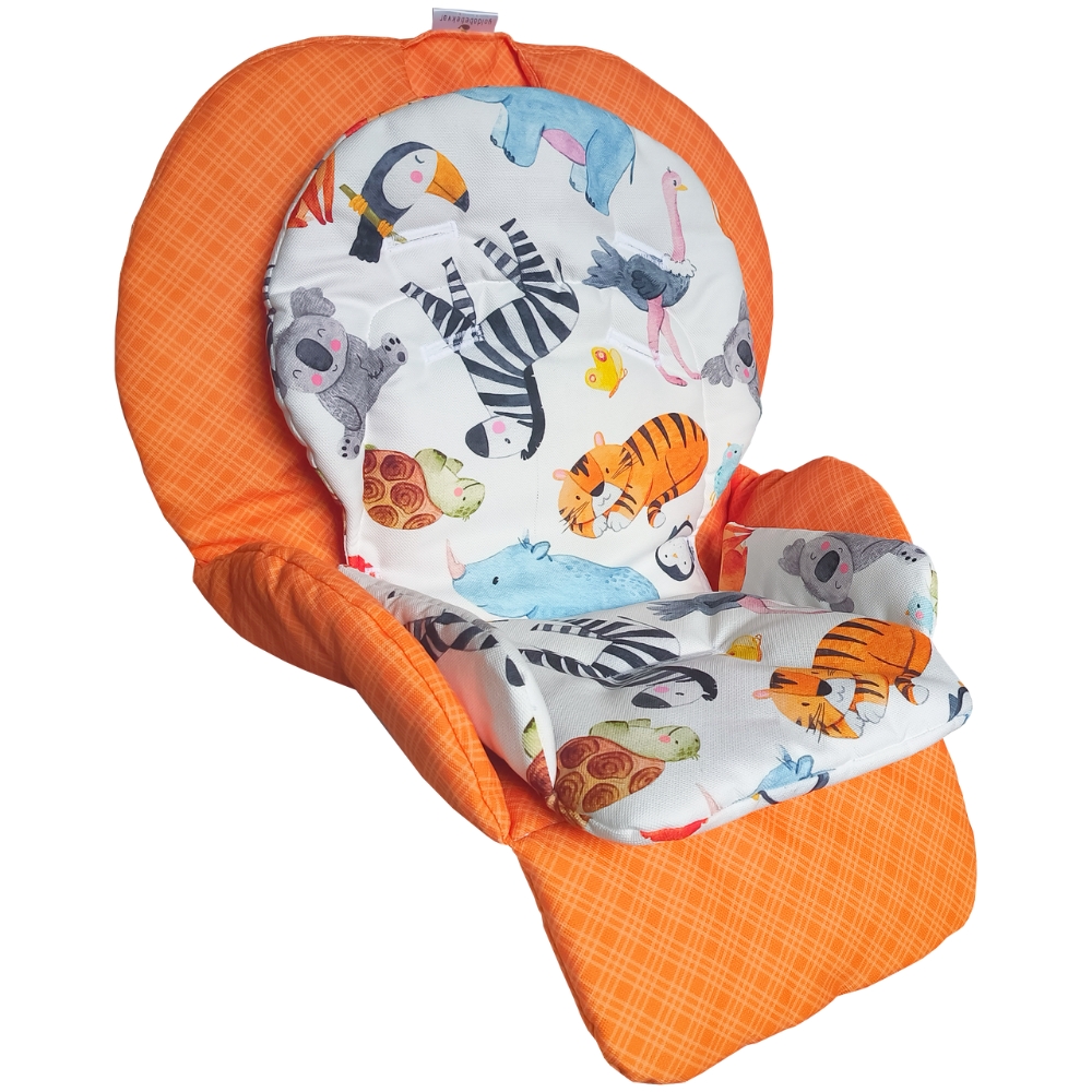 Chicco%20Polly%202%20Start%20Mama%20Sandalyesi%20Minderi%20-%20%20Çift%20Minderli%20-%20%20Orange%20and%20Koala