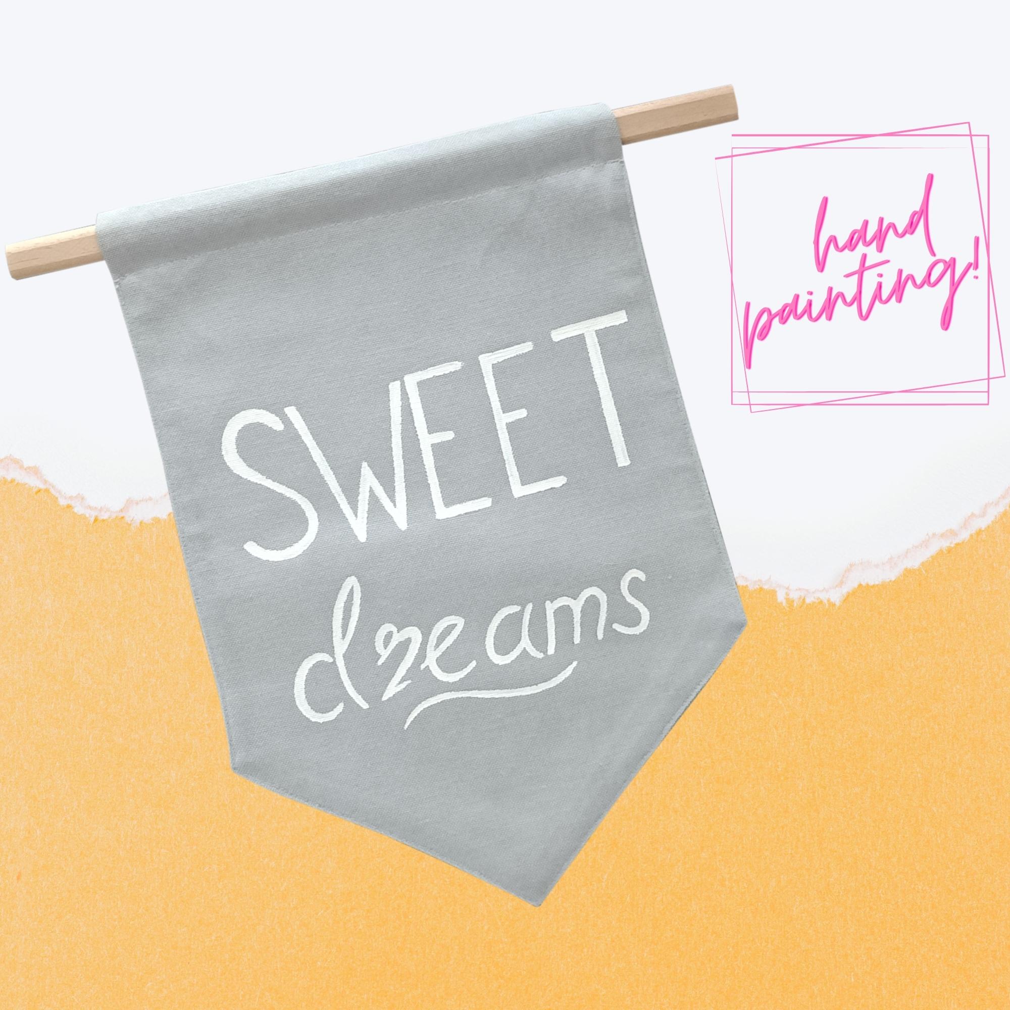 Çocuk Odası Dekorasyonu İçin Flama Banner _ Sweat Dreams