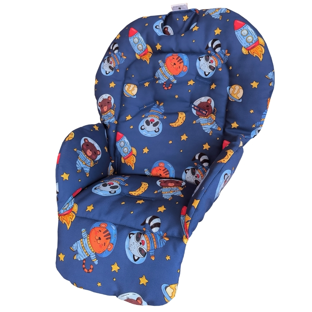 Chicco%20Polly%202%20Start%20Mama%20Sandalyesi%20Minderi%20-%20%20Tek%20Minderli%20-%20%20Gecede%20Astronot%20Hayvanlar