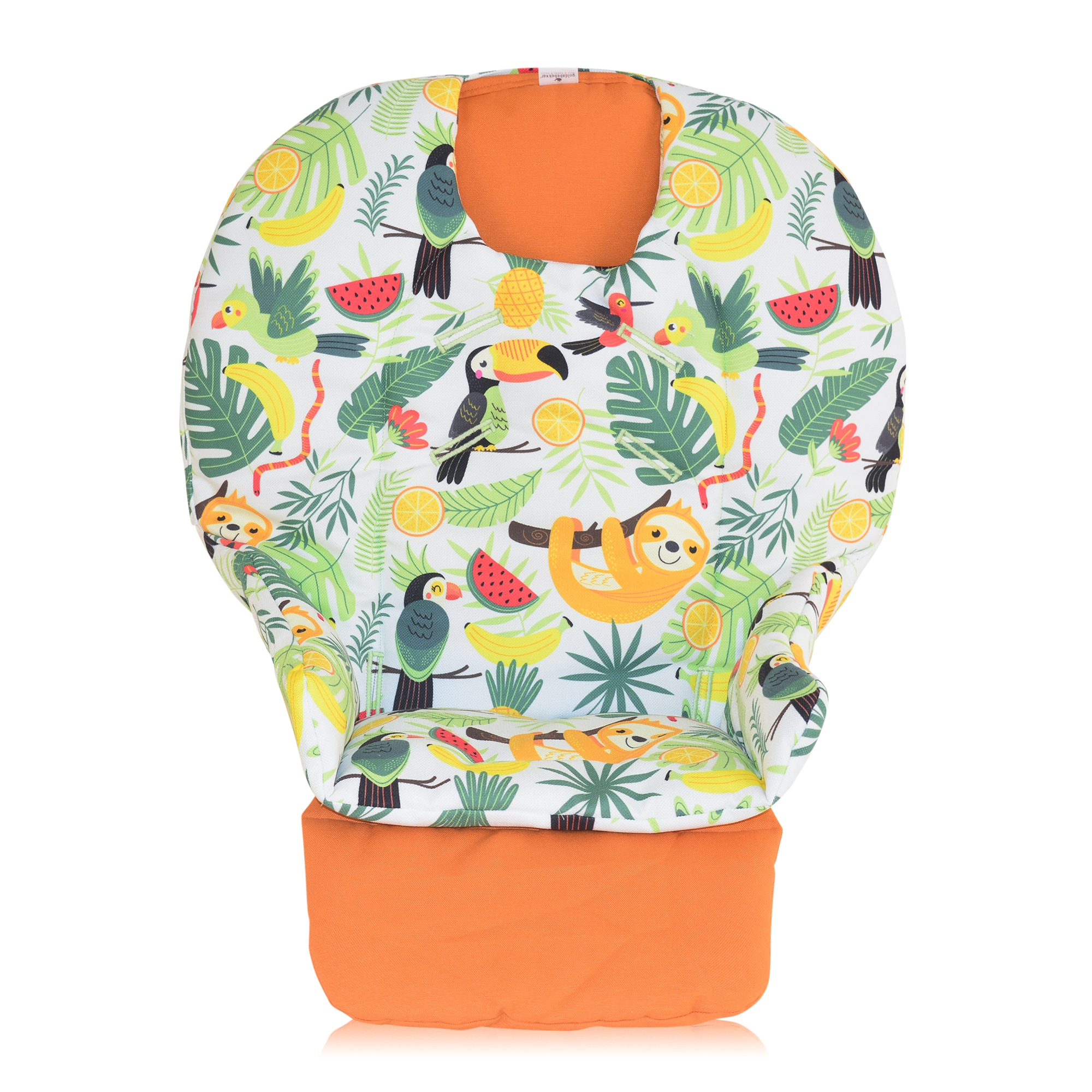 Chicco%20Polly%20Double%20Phase%20Çift%20Minderli%20Mama%20Sandalyesi%20Minderi%20%20-%20%20%20Turuncu%20ve%20Tembel%20Hayvan