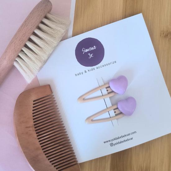 Pastel Kalpli Çiftli Saç Tokası – Rengarenk Seçeneklerle -5