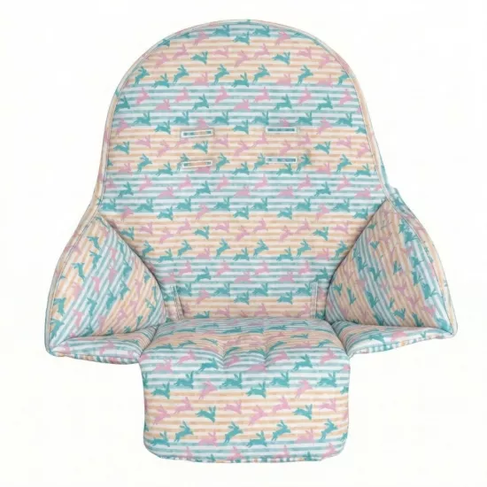 Mama Sandalyesi Minderi - Peg Perego Siesta Uyumlu -  Renkli Çiçekli