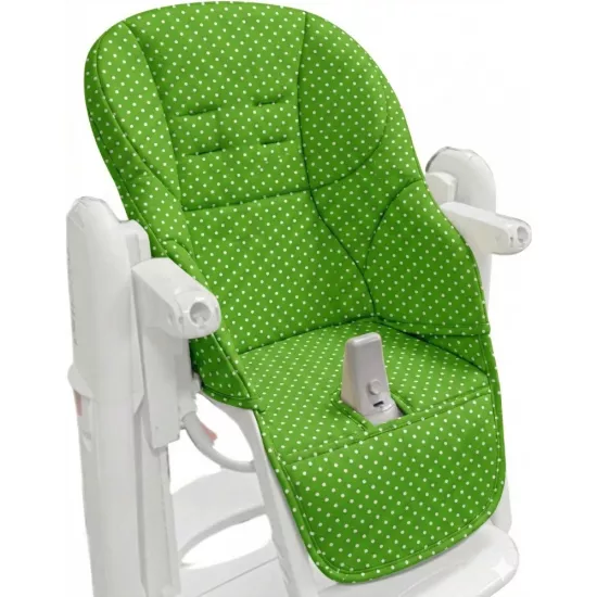 Mama Sandalyesi Minderi - Peg Perego Tatamia Uyumlu - Pembe Çilek Desenli Kumaş