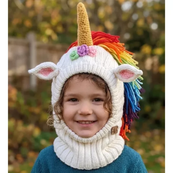 Unicorn Balaklava - Gökkuşağı At Kuyruğu Detaylı