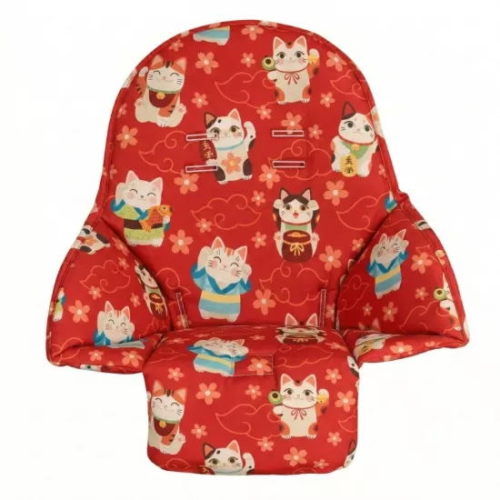 Mama Sandalyesi Minderi - Peg Perego Siesta Uyumlu -  Renkli Çiçekli