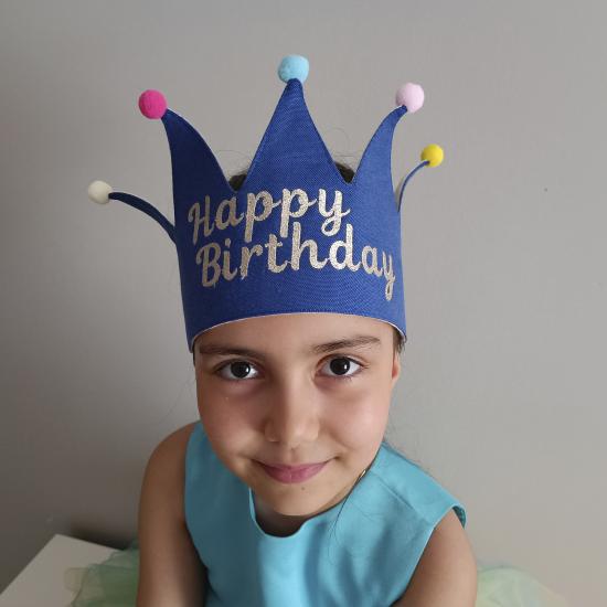 Simone Jr. Prens ve Prenses Tacı - Happy Birthday 2