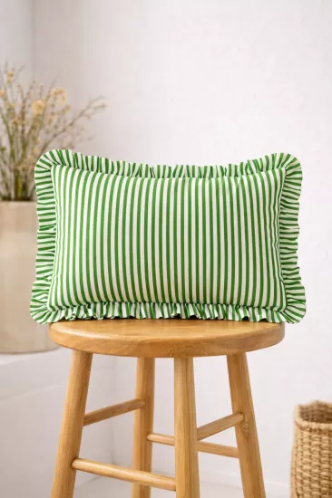 Çizgili Dekoratif Kırlent – 50×30 cm | YoldaBebekVar