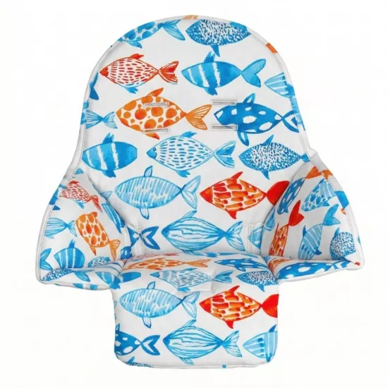 Mama Sandalyesi Minderi - Peg Perego Siesta Uyumlu -  Renkli Çiçekli