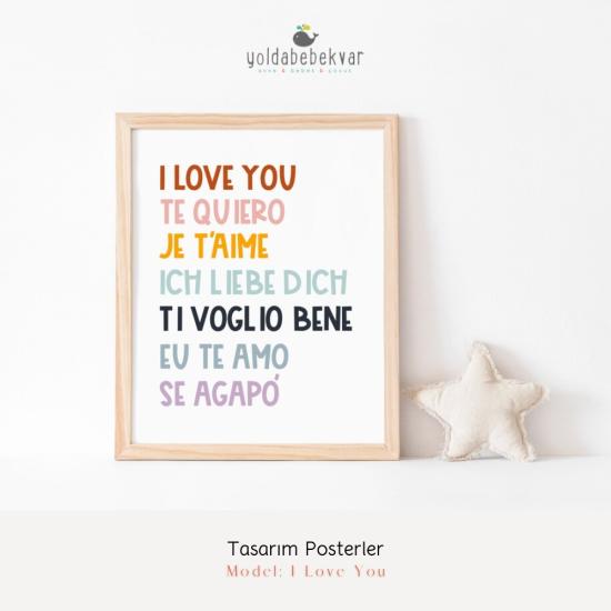 I LOVE YOU - Poster Baskı 