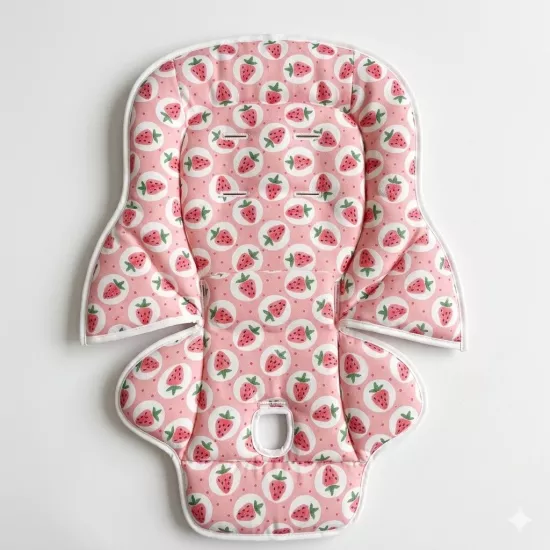 Mama Sandalyesi Minderi - Kraft Arcore Uyumlu - Strawberries