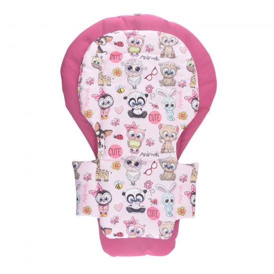 Chicco Polly 2 in 1 Mama Sandalyesi Minderi - dried rose and gift- Sugar Pink and Cute Animals