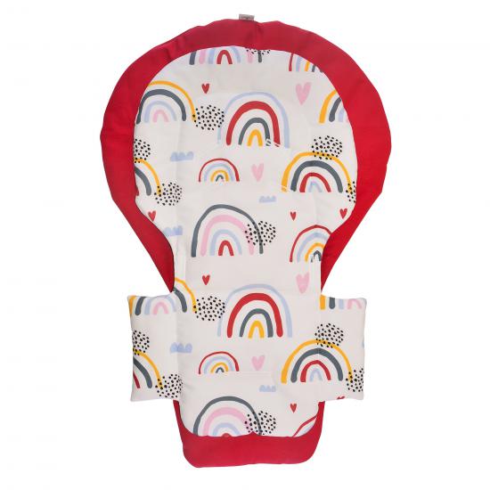 Chicco Polly 2 in 1 Mama Sandalyesi Minderi - Red and Rainbow