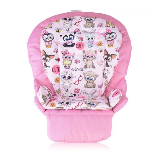 Joie Mimzy LX Ayaklı Mama Sandalyesi Minderi - Sugar Pink and Cute Animals