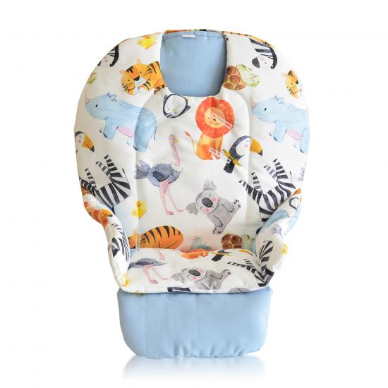 Chicco Polly Double Phase Çift Minderli Mama Sandalyesi Minderi -baby blue and koala