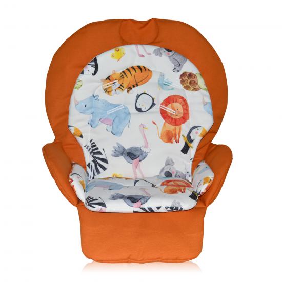 Chicco Polly 2 Start Mama Sandalyesi Minderi - Çift Minderli - Orange and Koala