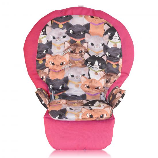 Chicco Polly 2 in 1 Mama Sandalyesi Minderi - Fushia and Sneaky Cats