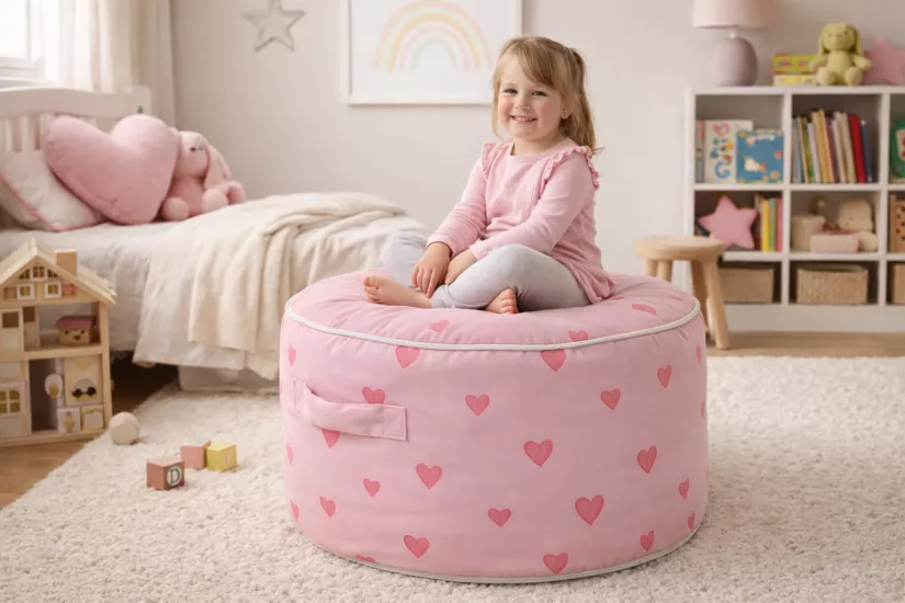 “Stuff ‘n Sit Peluş Oyuncak Depolama Koltuğu”