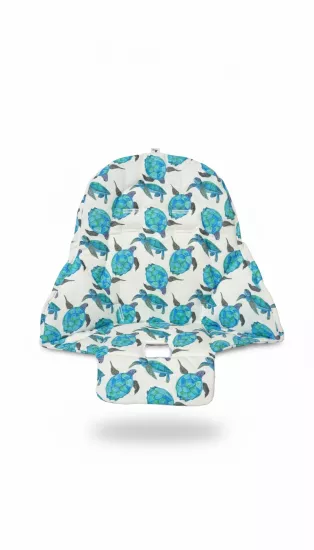 Mama Sandalyesi Minderi - Peg Perego Siesta Uyumlu -  Su Kaplumbağaları