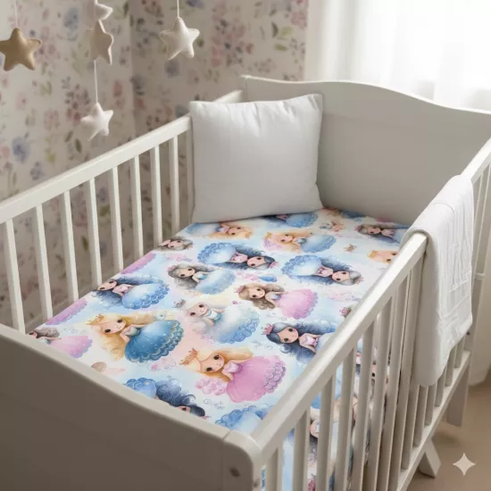 Lastikli Çarşaf - Peri Kızları Desenli