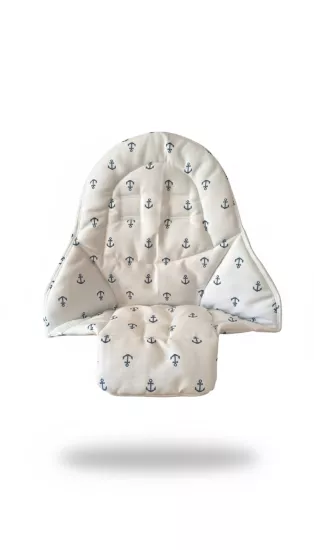 Mama Sandalyesi Minderi - Peg Perego Siesta Uyumlu -  Lacivert Çapa