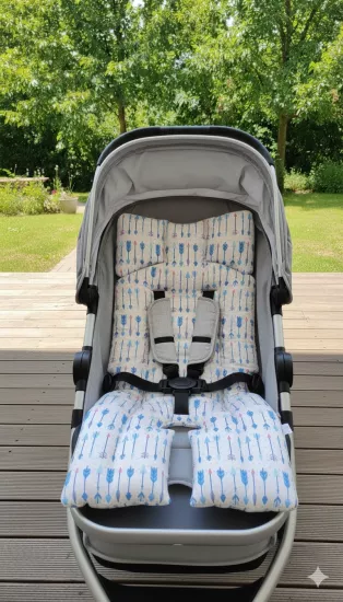 %100 Pamuklu Bebek Arabası Minderi – Bebeğiniz İçin Rahat, Yumuşak ve Şık Dokunuş