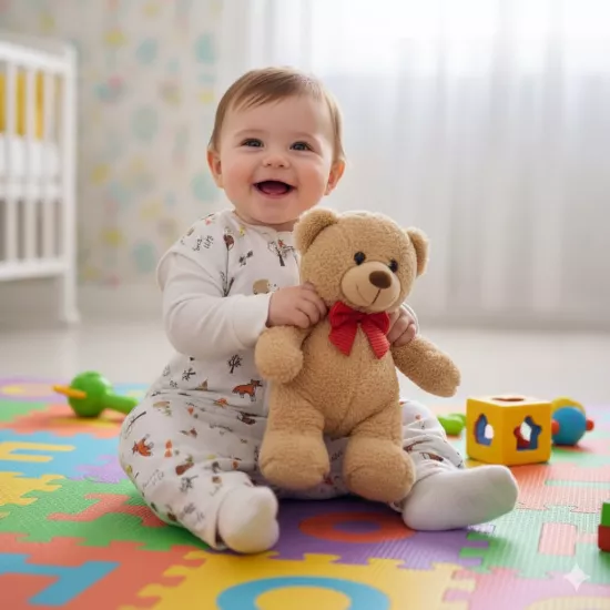  Simone Jr Lovely Cotton Serisi Uyku Tulumu - Müslin - Tilki Desen - 12-18 Ay İçindir.