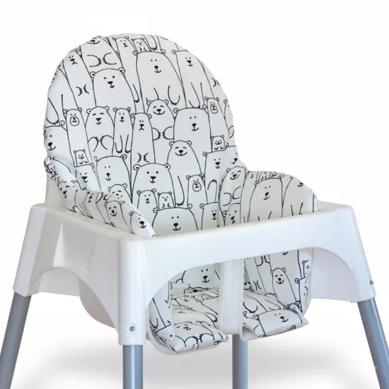 Beyaz Ayılar - Mama Sandalyesi Minderi