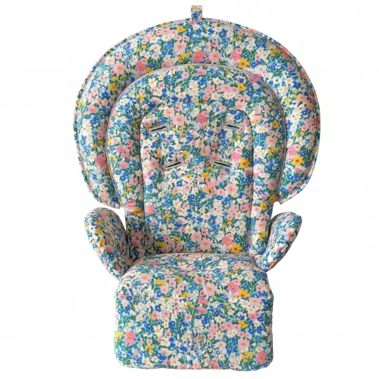 Chicco Polly Progress 5 Mama Sandalyesi Minderi - Renkli Mini Bahar Tarlası