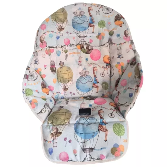 Mama Sandalyesi Minderi - Peg Perego Tatamia Uyumlu - Sirk Hayvanları Desenli