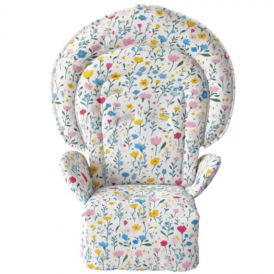 Chicco Polly Progress 5 Mama Sandalyesi Minderi - Minik Bahar Çiçekleri