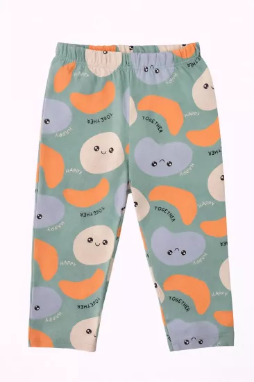 Happy Together Desenli Unisex Bebek Pijama Altı – Penye (9–12 Ay)